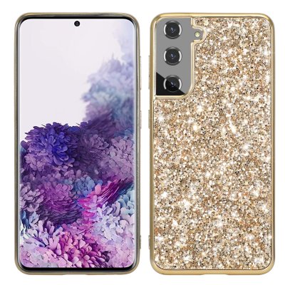 Glitterskal Samsung Galaxy S22 Ultra Guld - Techhuset.se