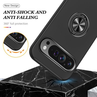 Google Pixel 9 Pro XL Skal Ringhållare Svart