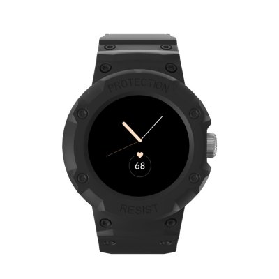 Google Pixel Watch Stöttåligt Skal + Armband Svart