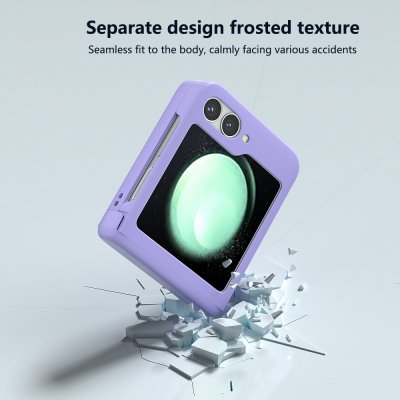 Hårdskal Gummerat Hinge Protection Samsung Galaxy Z Flip 7 FE Lila