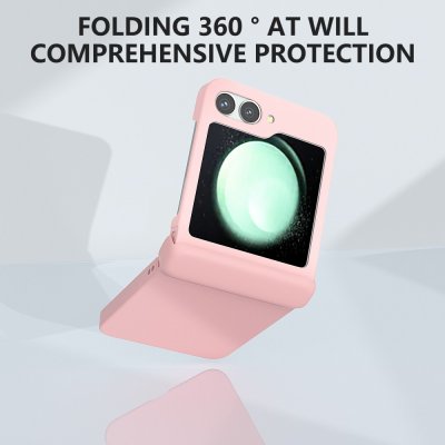 Hårdskal Gummerat Hinge Protection Samsung Galaxy Z Flip 6 Rosa