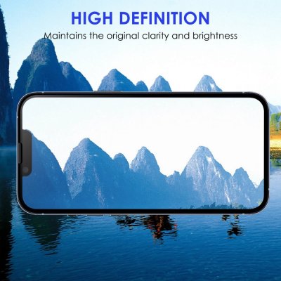 Köp Heltäckande Härdat Glas Skärmskydd iPhone 14 Pro Svart Online