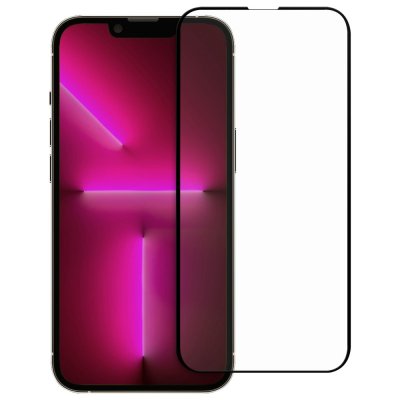 Köp Heltäckande Härdat Glas Skärmskydd iPhone 14 Pro Svart Online