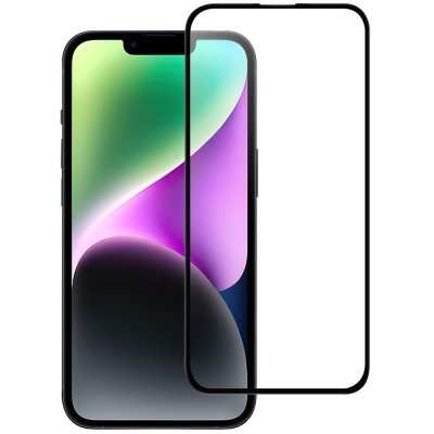 Köp Heltäckande Härdat Glas Skärmskydd iPhone 15 Svart Online