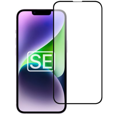 Heltäckande Härdat Glas Skärmskydd iPhone 17e Svart