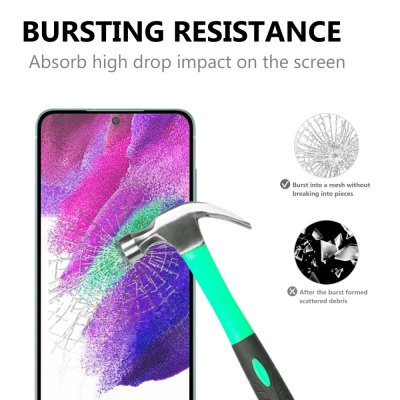 Heltäckande Härdat Glas Skärmskydd Samsung Galaxy S22 Plus Svart - Techhuset.se