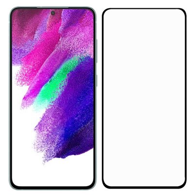 Heltäckande Härdat Glas Skärmskydd Samsung Galaxy S22 Plus Svart - Techhuset.se