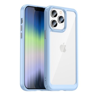 Köp Hybrid Edge Case iPhone 14 Pro Ljusblå Online