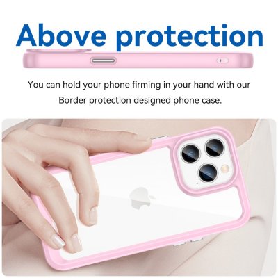 Köp Hybrid Edge Case iPhone 14 Pro Rosa Online