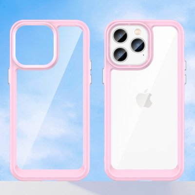 Köp Hybrid Edge Case iPhone 14 Pro Rosa Online