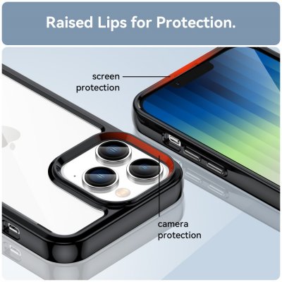 Köp Hybrid Edge Case iPhone 14 Pro Svart Online