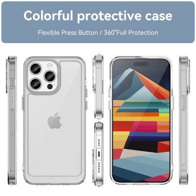 Köp Hybrid Edge Case iPhone 15 Pro Transparent Online