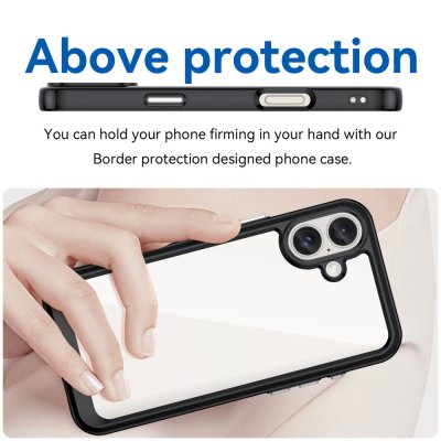 Hybrid Edge Case iPhone 16 Svart