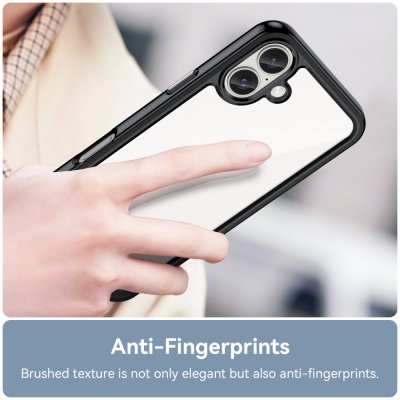 Hybrid Edge Case iPhone 16 Svart