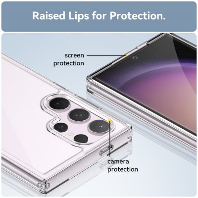 Köp Hybrid Edge Case Samsung Galaxy S24 Ultra Transparent Online