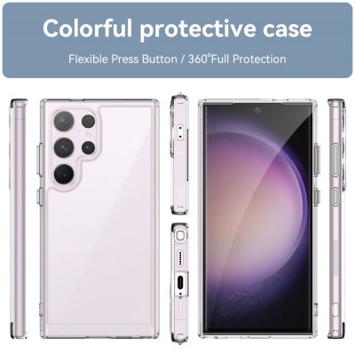 Köp Hybrid Edge Case Samsung Galaxy S24 Ultra Transparent Online