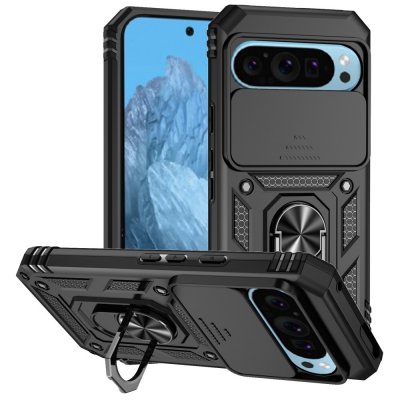 Hybridskal Google Pixel 9 Pro Ring + Kameraskydd