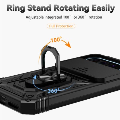Hybridskal Google Pixel 9 Pro Ring + Kameraskydd