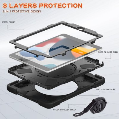 Hybridskal iPad 10.2 7th Gen (2019) Svart