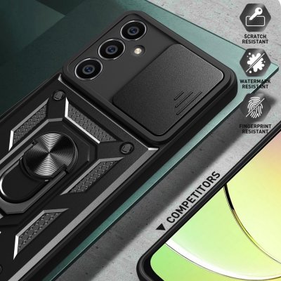 Köp Hybridskal Samsung Galaxy S23 FE Ring + Kameraskydd Svart Online