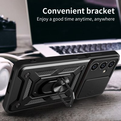 Köp Hybridskal Samsung Galaxy S23 FE Ring + Kameraskydd Svart Online