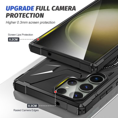 Köp Hybridskal Samsung Galaxy S24 Ultra MagSafe Ring Svart Online
