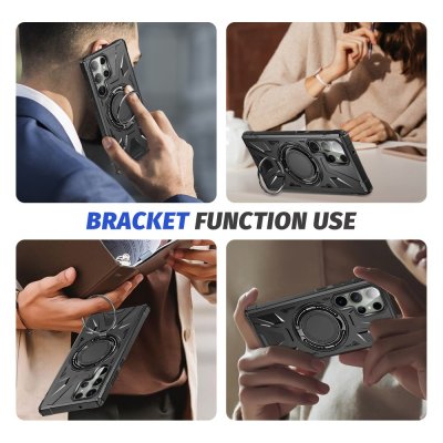 Köp Hybridskal Samsung Galaxy S24 Ultra MagSafe Ring Svart Online