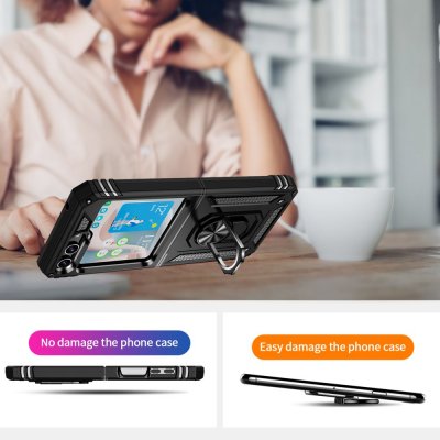 Köp Hybridskal Samsung Galaxy Z Flip 5 Ringhållare Svart Online