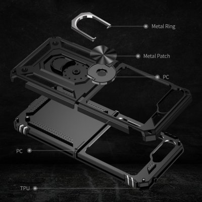 Köp Hybridskal Samsung Galaxy Z Flip 5 Ringhållare Svart Online