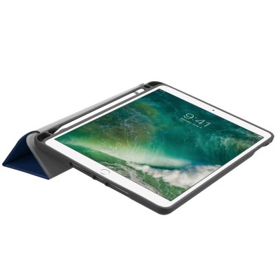 iPad 9.7 5th Gen (2017) Fodral Med Pencil-hållare Blå