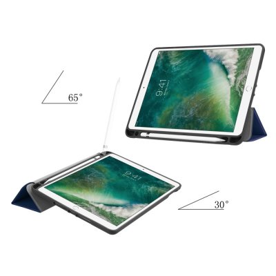iPad 9.7 5th Gen (2017) Fodral Med Pencil-hållare Blå