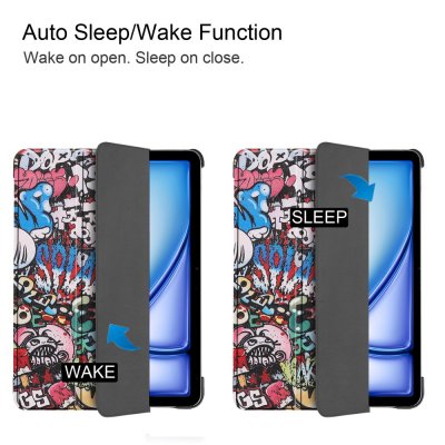 Apple iPad Air 11 8th Gen (2026) Fodral Tri-fold Graffiti