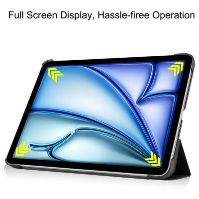 Apple iPad Air 11 7th Gen (2025) Fodral Tri-fold Svart