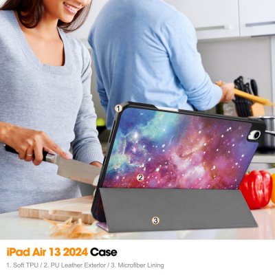 Apple iPad Air 13 3rd Gen (2026) Fodral Tri-fold Stjärnhimmel