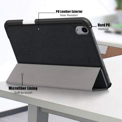 iPad Mini 7th Gen (2024) Fodral Tri-Fold Med Pencil-hållare