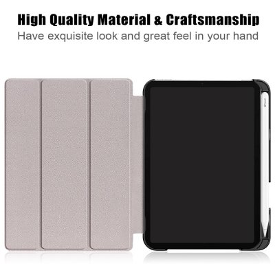 iPad Mini 7th Gen (2024) Fodral Tri-Fold Med Pencil-hållare