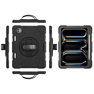 iPad Pro 11 5th Gen (2024) Stöttåligt Hybridskal Svart