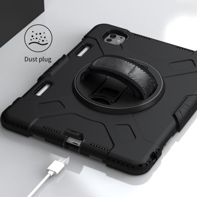 iPad Pro 11 5th Gen (2024) Stöttåligt Hybridskal Svart