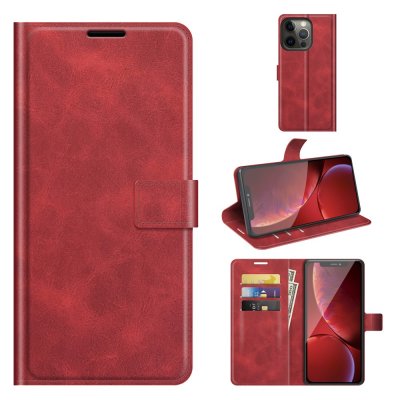 iPhone 13 Pro Leather Wallet Red - Techhuset.se