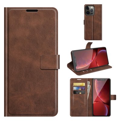 iPhone 13 Pro Max Leather Wallet Brown - Techhuset.se