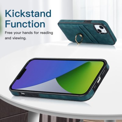 Köp iPhone 14 Kortfack Skal Ring Grön Online