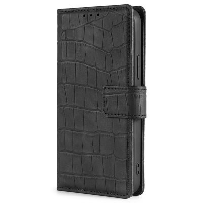 Köp iPhone 14 Pro Fodral Krokodilmönster Svart Online