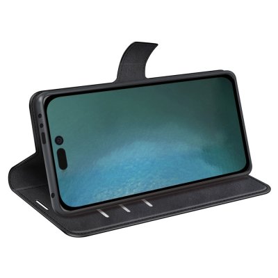 Köp iPhone 14 Wallet Leather Black Online
