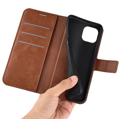 iPhone 14 Wallet Leather Brown - Techhuset.se