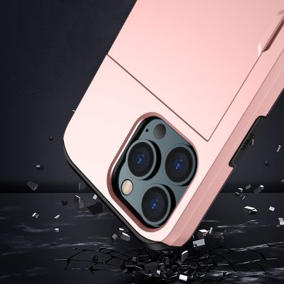 Köp iPhone 15 Pro Max Skal Med Kortfack Roséguld Online