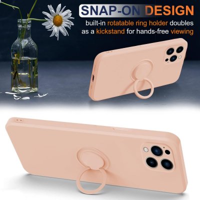 Köp iPhone 15 Pro Max Skal Med Ringhållare Rosa Online