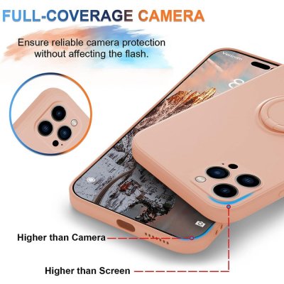Köp iPhone 15 Pro Max Skal Med Ringhållare Rosa Online
