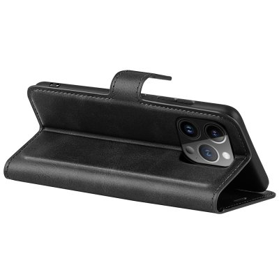Köp iPhone 15 Pro Wallet Leather Black Online