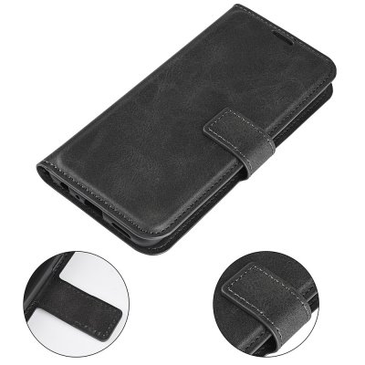 Köp iPhone 15 Pro Wallet Leather Black Online