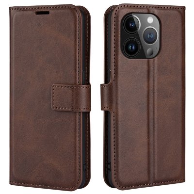 Köp iPhone 15 Pro Wallet Leather Brown Online